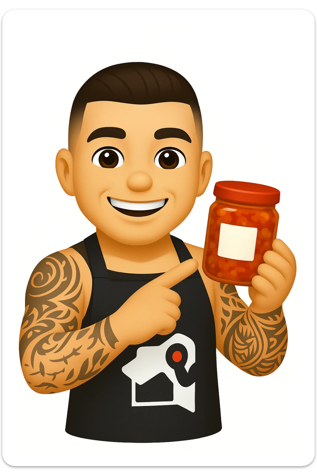 prendi spunto dalla foto Uomo che ride emoji stile iphone sticker