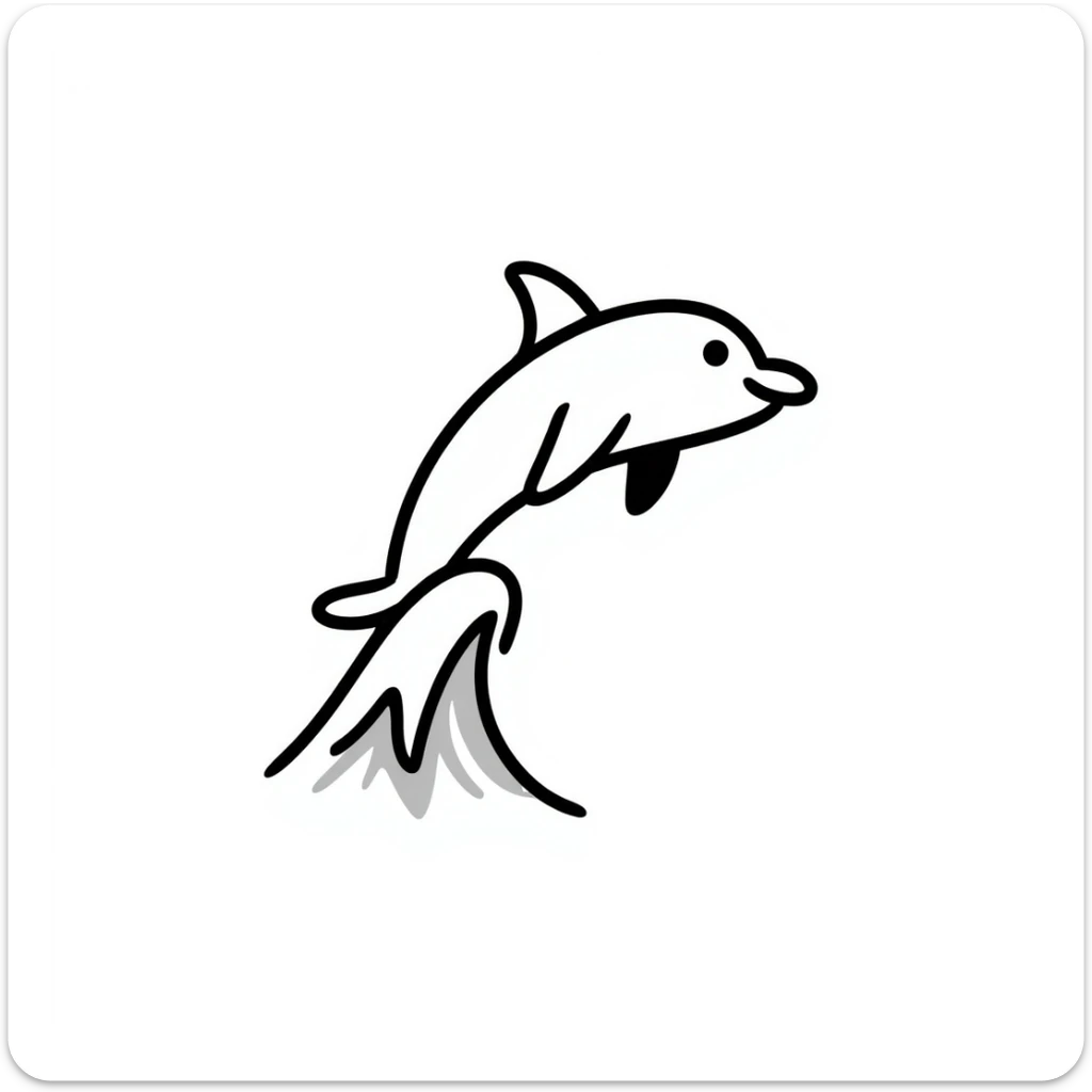Dolphin sticker