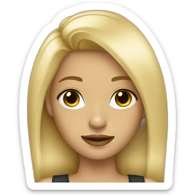 Blonde nightclub girl sticker