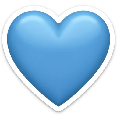 Un corazón Azul partido sticker