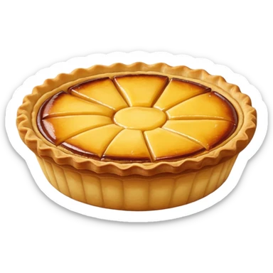 I want a Portuguese custard tart emoji sticker