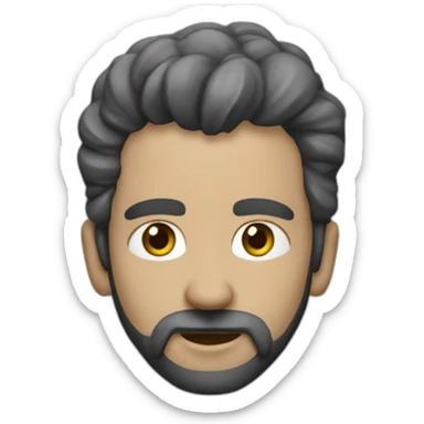 müzik dinleyen adam sticker