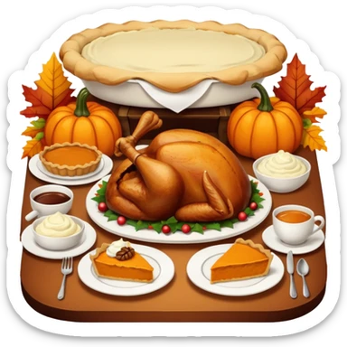 Thanksgiving and autumn vibe. sticker