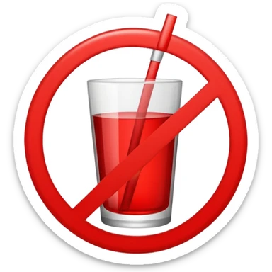 I want an emoji that describes that no drinks allowed sticker