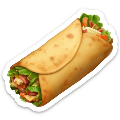 Burrito sticker
