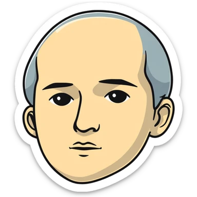 face of an 1800s person with a solemn, reflective expression, remembering the Alamo sticker