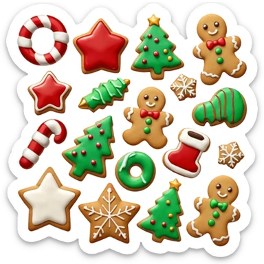 Christmas cookies sticker