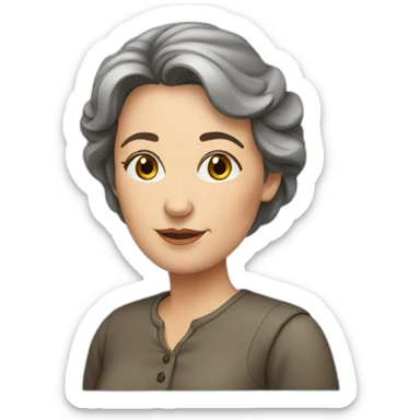 european women middle aged sticker