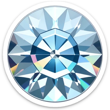 diamond CD emoji in minimalist style sticker