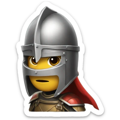 Crusader with full helmet sticker