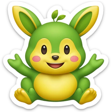 Petilil-Palpitoad-Minun-fusion (full body) sticker