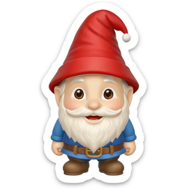 garden gnome sticker