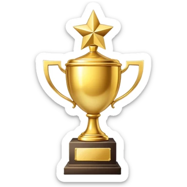 Emoji of win sticker