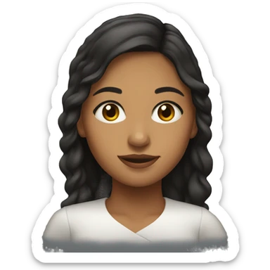 colombian girl sticker