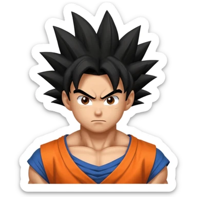 I need an emoji of character goku sticker
