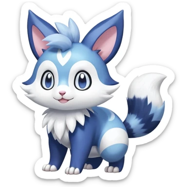 Shiny Pastel Furret-Meowstic-Zangoose-Hybrid (Full body) sticker