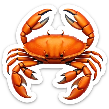 Crab left hand emoji sticker