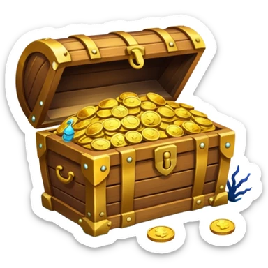 Coral Reef Treasure sticker