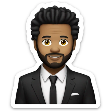 the weeknd in his after hours suit sticker
