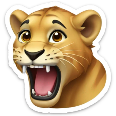 lio bitting itself sticker