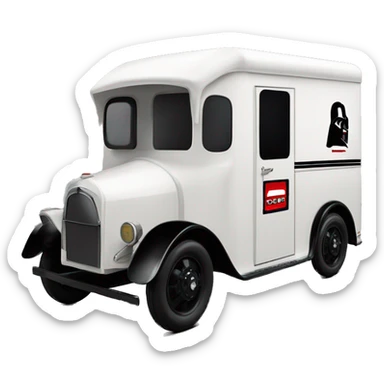 1925 Darth Vader Grumman mail truck sticker
