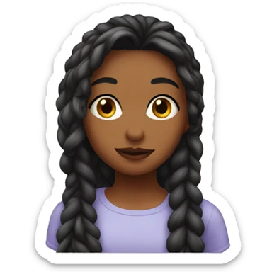 girl kissy fave sticker