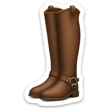 English equestrian boots sticker