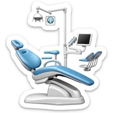 Un sillón dental completo sticker