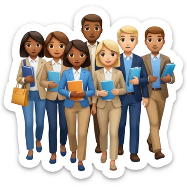 create an emoji to represent foot traffic (at a tradeshow) sticker