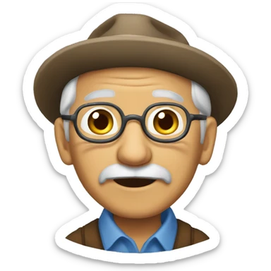 un abuelo granjero  sticker