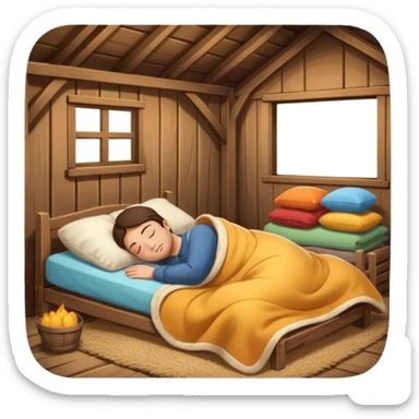 And a cozy barn that they can sleep in sticker