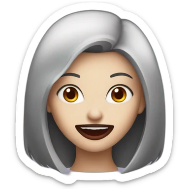 Women vampire sticker