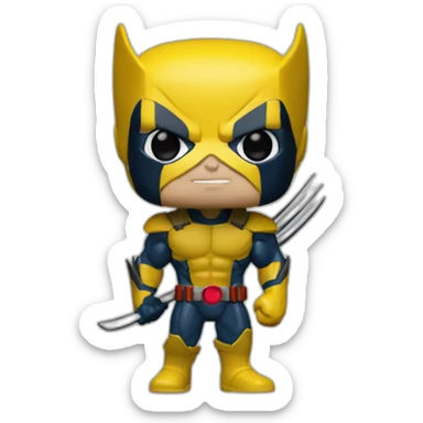 Funko pop wolverine from x-men sticker