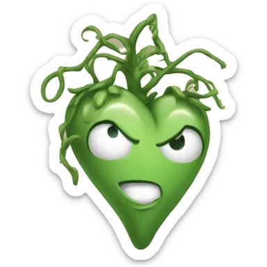 vine rad heart  sticker