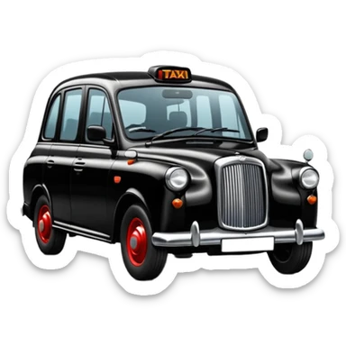 london black taxi sticker