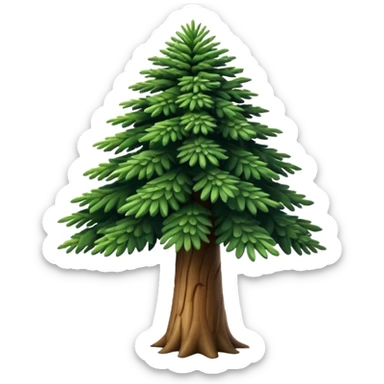 A Brazilian araucaria tree with extended branches sticker