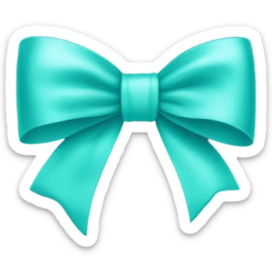 Tiffany co logo blue bow sticker