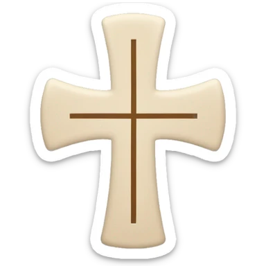 cross for the scout sign and lines on each end sticker