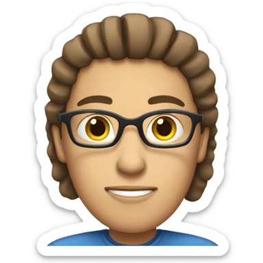 Person in a wheelchair with straight brown hair reading a book sticker