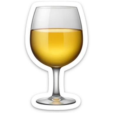 Wine glass sticker