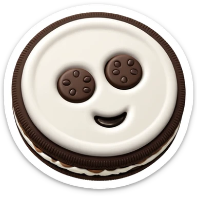 GALLETA OREO, CON OJITOS Y MANOS sticker