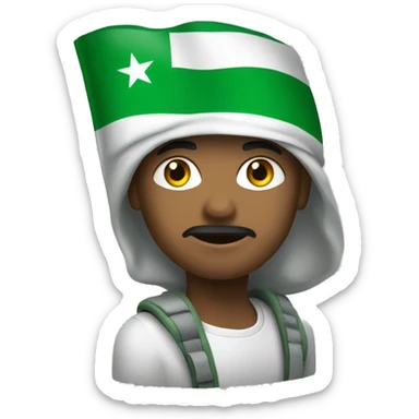 syrien green flagg sticker