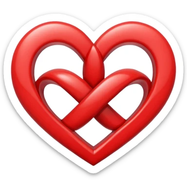 Heart with infinity symbol  sticker
