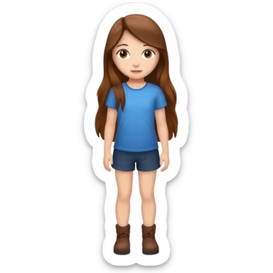 High resolution of ful body girl sticker