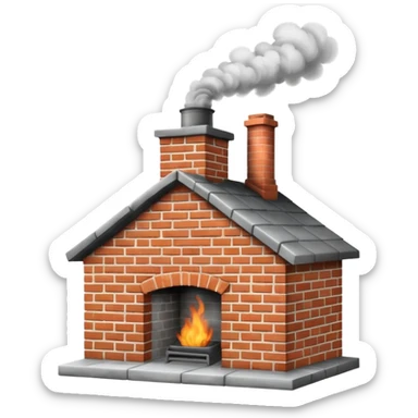 house chimney sticker