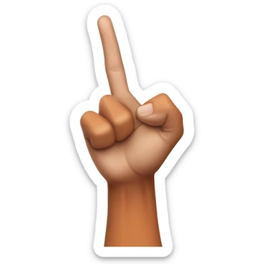 Hook’em horns Texas longhorns hand sign with index finger and pinky raised sticker