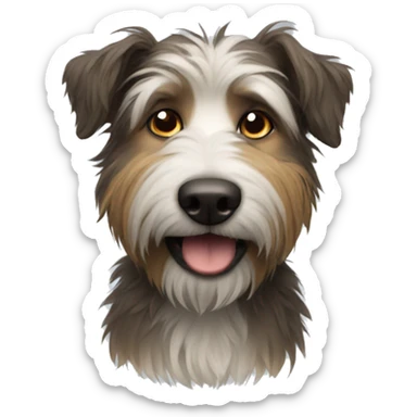 Scruffy dog  sticker