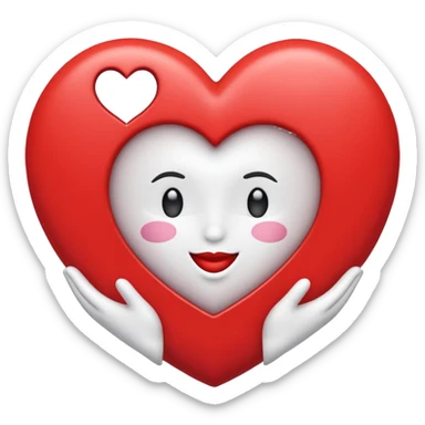 Quiero un emoji de amor y paz con la paloma blanca encerrada en un círculo y un corazón  sticker