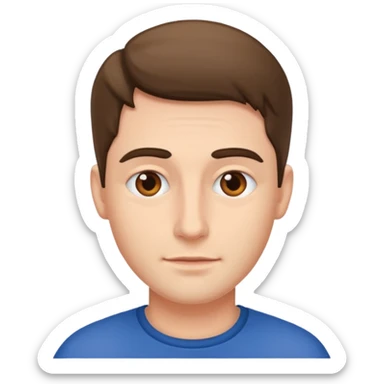 european man sticker