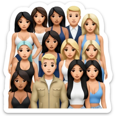 Josh King Madrid JetSet, Tefi Valenzuela, Ana Cheri, Valeria Orsini, Timiree, Kim Kardashian , Kylie Jenner, Narmin Assira, Jamie Maelani, Ashley Flores, Dan Fleyshman, DanielG, Shelby Sapp🔥🔥🔥 sticker